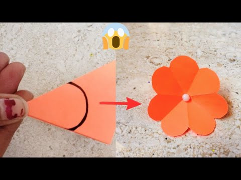 Paper Flowers | Flower Making with Paper | How to Make Paper Flowers | Easy Paper Flower Craft