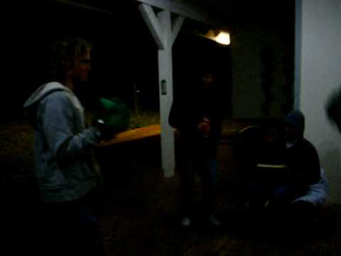 David Taylor and Mike fighting with the hulk gloves