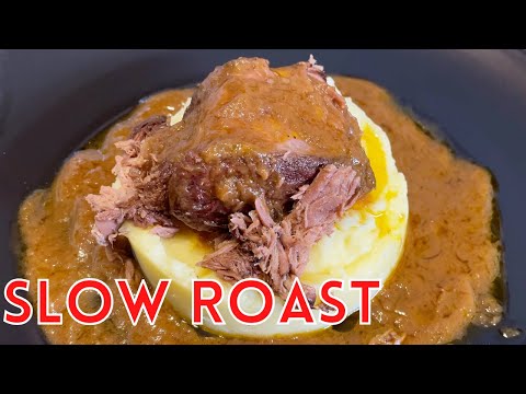 Drunken Slow Cooked Beef Roast with Fool's proof Mash...