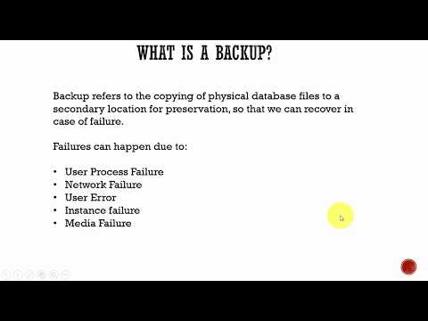 095 Oracle DBA Complete Tutorial  - Backup and Recovery Concepts Part 1