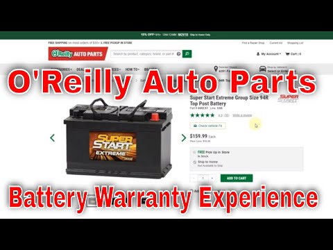 Oreilly Auto Battery Return Policy