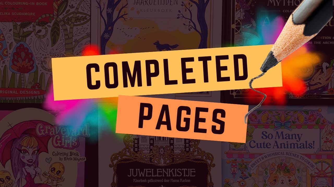 COMPLETED COLORING PAGES from November 2025 until January 2026 - Adult coloring