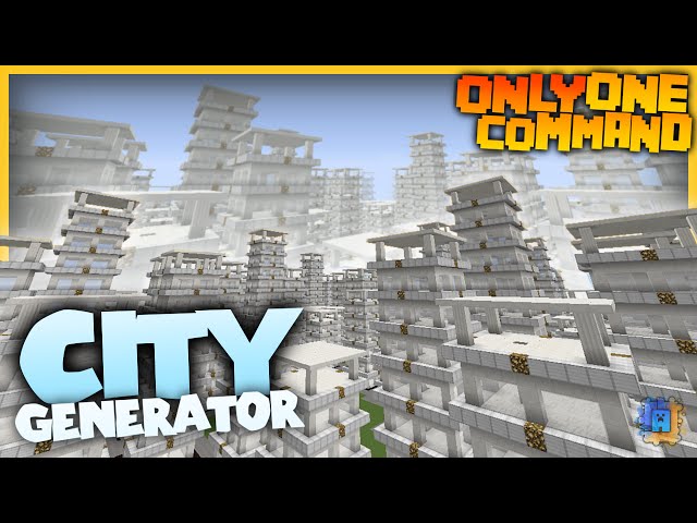 Modernization charter convertible City Generator with only one command block! | Create your own towns!  Minecraft Map