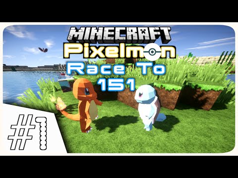 Minecraft Pixelmon - “Let’s Race!” - Race to 151 - (Minecraft Pokemon Mod) Part 1