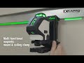 Kapro 962G Indoor Outdoor Green Beam Multi Orbital Laser