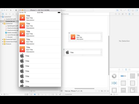 UITableview with multiple custom cells ( In swift 3 with xib)