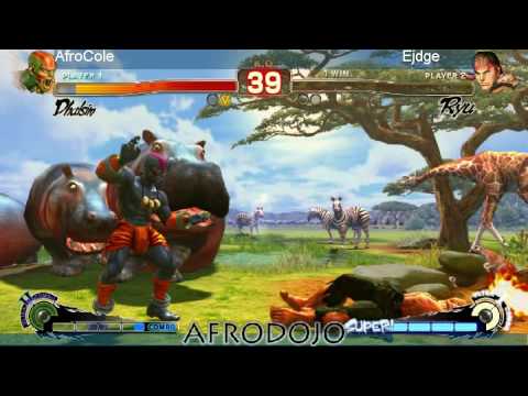 SSF4 - AFRODOJO 7/22/2010 - AfroCole(Dhalsim) VS Ejdge(Ryu)