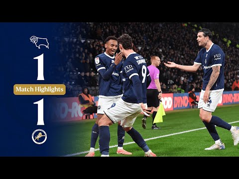 ⚖️ Points shared at Pride Park | Derby County 1-1 Millwall | Highlights