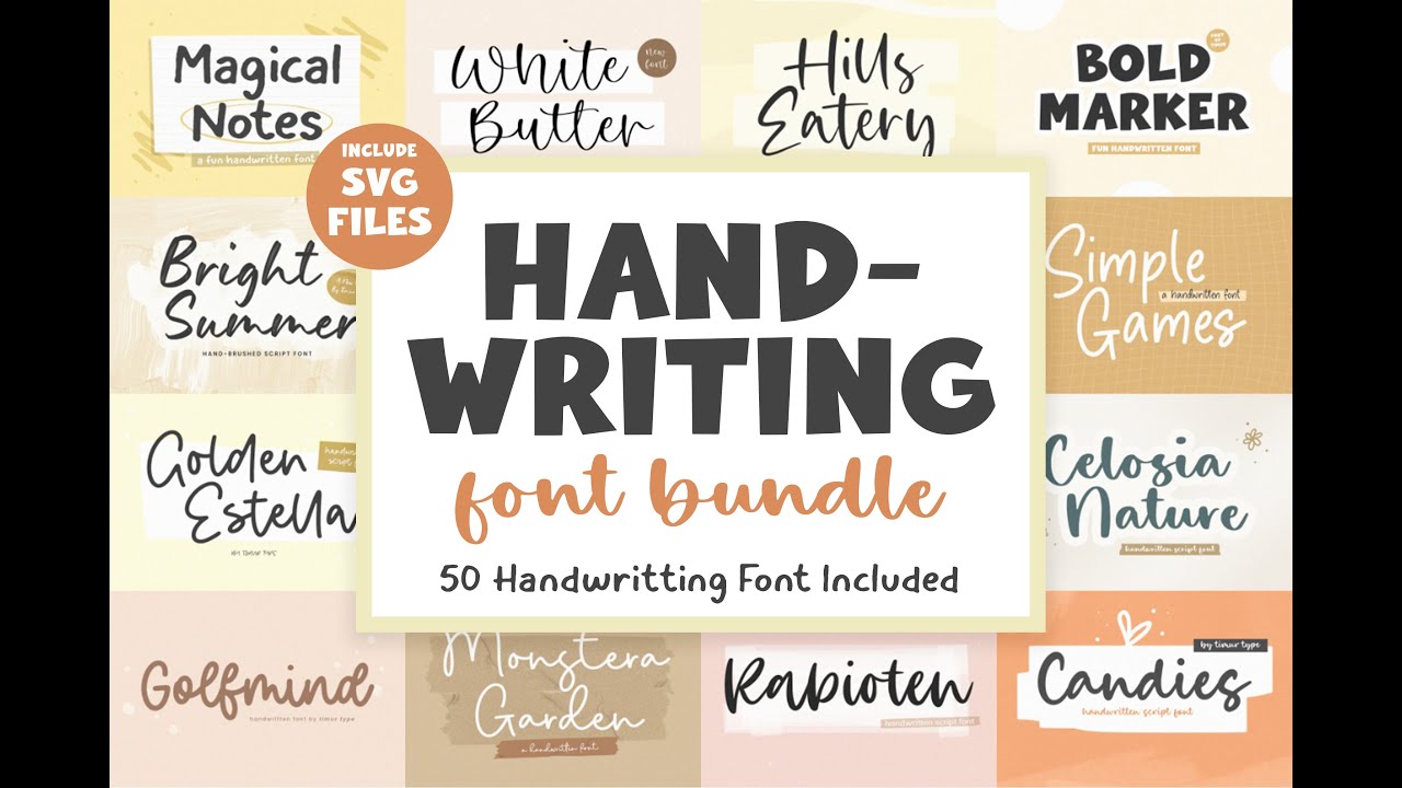 Handwriting Font Bundle | By Timur type