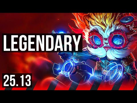 HEIMERDINGER vs YASUO (TOP) | 6 solo kills, Legendary, 600+ games | EUW Master | 25.13