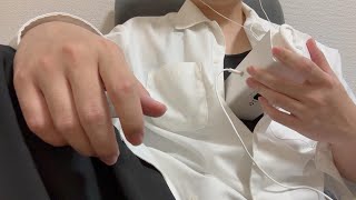 【ASMR】風呂上がりで睡眠不足な心音とお腹の音　Heartbeat and Stomach Sounds with lack of sleep after a hot bath