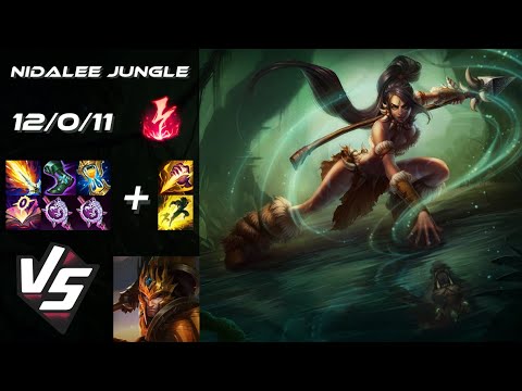 JUNGLE Nidalee vs Jarvan IV - EU Grandmaster Patch 14.13