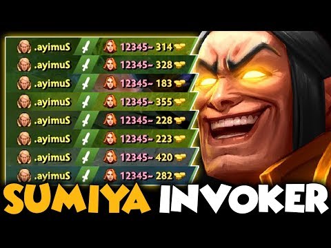 Sumiya Invoker DESTROYED POOR LINA MID | BRUTAL GAME 20 Kills 0 Death - Dota 2 Invoker