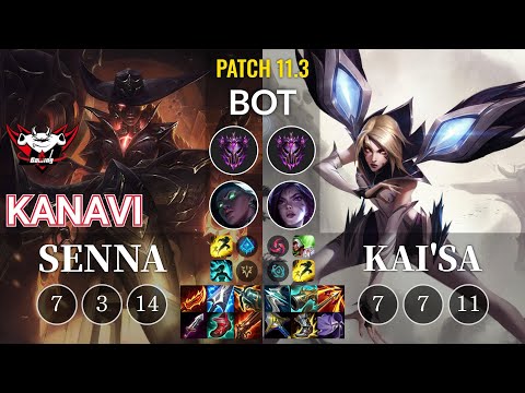 JDG Kanavi Senna vs Kai'Sa Bot - KR Patch 11.3
