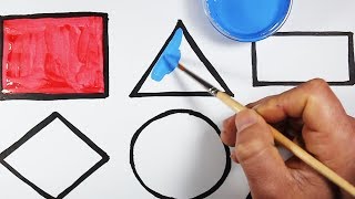 How to Draw Shapes Step By Step and Coloring Shape