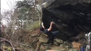 Video thumbnail of The Boss, 8b. Peak District