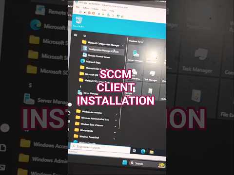 SCCM Client Installation #sccm #sccmclient