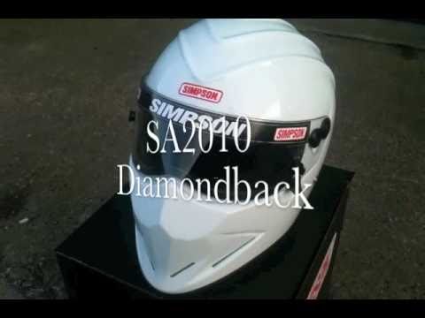 SA2010 Simpson Diamondback helmet motorsport SA2010 Custom Cruisers UK