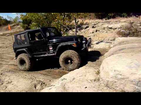 Rubicon Express Long Arm TJ on 35's at Badlands Attica Indiana