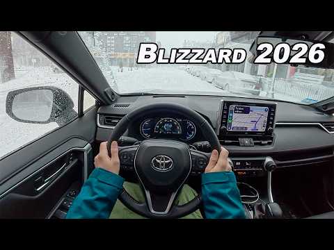 Thumbnail for Blizzard Drive To Boston In The Toyota RAV4 Prime - Snow Tires Save the Day (POV) by Toyota Blizzard