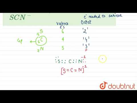 Draw Lewis -structure of SCN^(-) | 12 | RACE | CHEMISTRY | ALLEN | Doubtnut