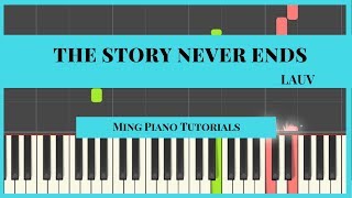 The Story Never Ends - Lauv (MIDI &amp; SHEET Music) Piano Cover Tutorial )Ming Piano Tutorials)