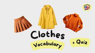 ESL English Learn Clothes in English! Vocabulary + Phrases A2  Learn English