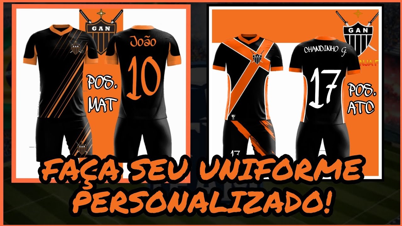FOOTBALL TEAM - COMO FAZER UNIFORMES
