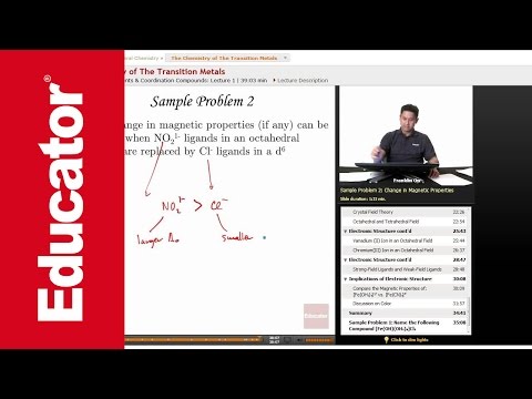 "The Chemistry of the Transition Metals" | Chemistry with Educator.com