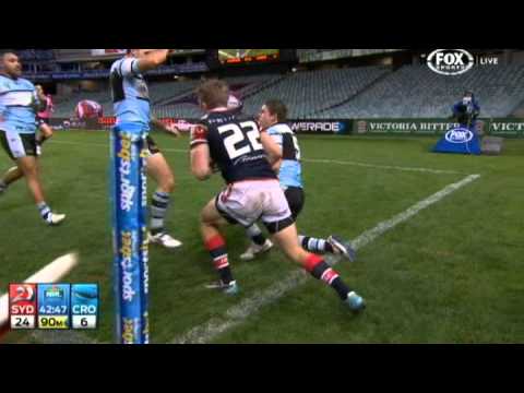 NRL highlight rd17 roosters vs sharks
