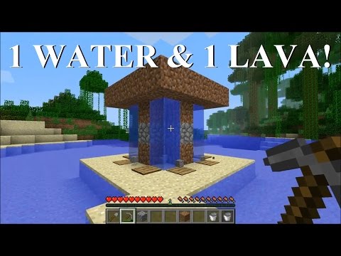 Minecraft: x4 Cobblestone Generator with only 1 water/lava source!