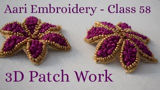 Aari Embroidery - Class 58  3D Aari Embroidery Pat