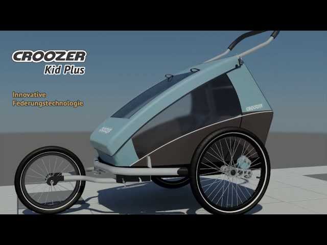 Video Teaser für Croozer Kid plus -- ein Multitalent mit Sylomer® Federung