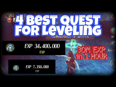 Toram Online - 4 Best Leveling Quest (Garden of Beginning Map)
