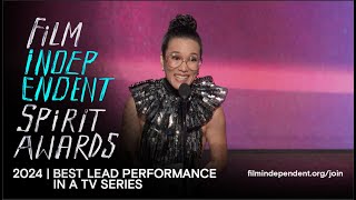 ALI WONG wins BEST LEAD IN A NEW SCRIPTED SERIES at the 2024 Film Independent Spirit Awards