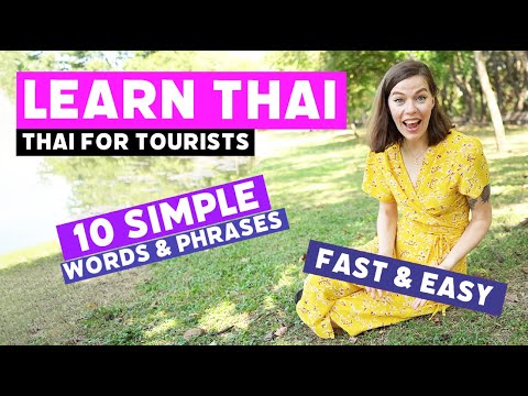 LEARN THAI - 10 Simple Words & Phrases to  Travel Thailand with! Talk Thai for Tourists & Beginners