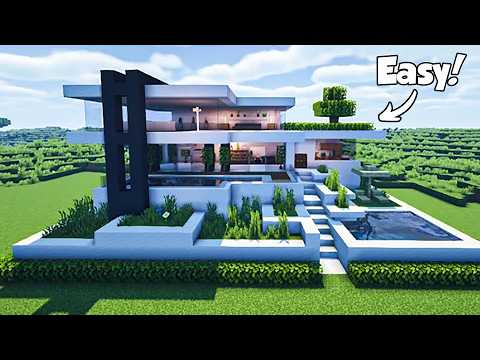 Amazing! Build a Modern Minecraft House - Easy Tutorial!