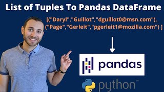 List of Tuples to Pandas DataFrame | Python Tutorial