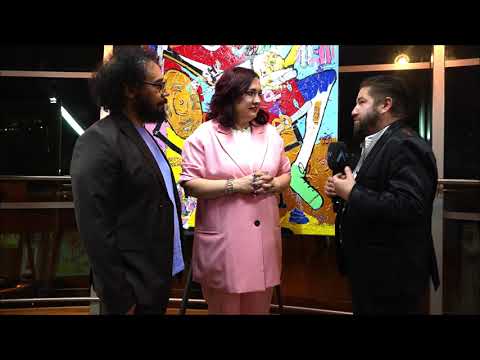 Mika Urbaniak & Victor Davies o wernisażu wystawy swoich prac i koncercie, pt.:  "Living Colour"