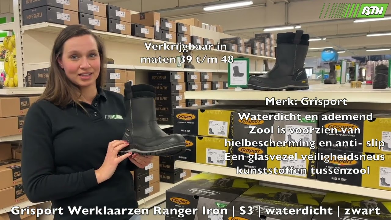 Grisport Werklaarzen Ranger Iron | S3 | waterdicht | zwart - BTN de Haas (640434-C)