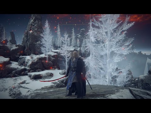Elden Ring| Death Rite Bird Boss | Mountaintops of the Giant | Samurai Style NG+