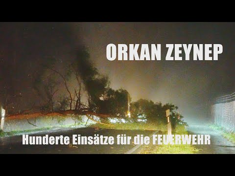 Orkan ZEYNEP zieht über Norddeutschland - Hunderte Einsätze für die FEUERWEHR