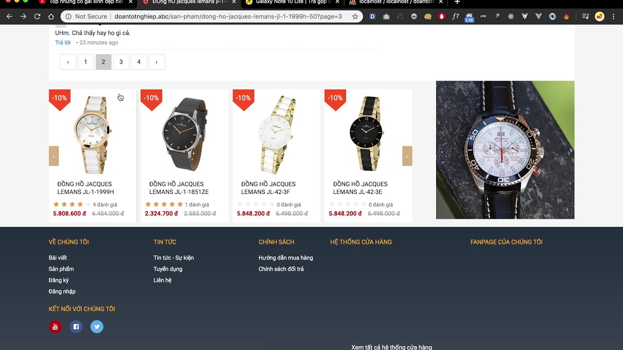 Tạo comment na ná thế giới đi động ajax - php - laravel