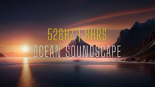 528 Hz | Ocean Sound | 8Hrs Sleeping Music | Black Screen