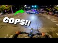 Solo Urban Night Ride On My Sur Ron Cops