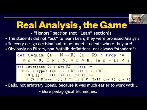 Alex Kontorovich - Teaching Real Analysis as a Video Game (Lean Together 2026)