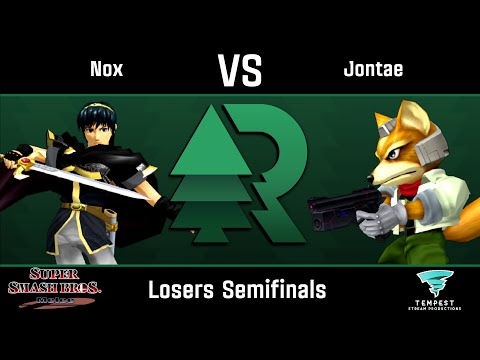 Nox (Marth) vs Jontae (Fox) - Melee Losers Semifinals - Evergreen Rising #10