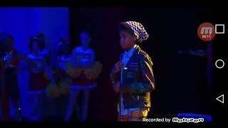 JD McCrary singing "and i am telling you i'm not going"