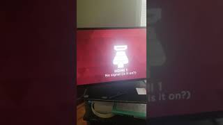 No signal on TV