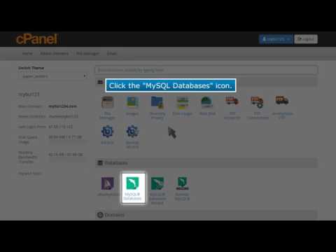 cPanel MySQL 6 How to change a MySQL user password